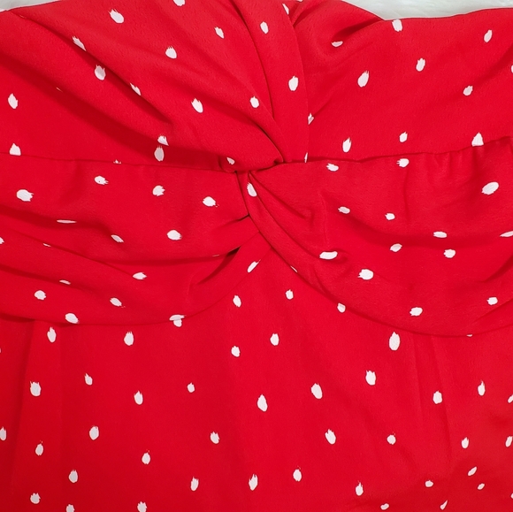 Skies Are Blue NWT sz M Red Polka Dot Dress 🍒 - Picture 7 of 8